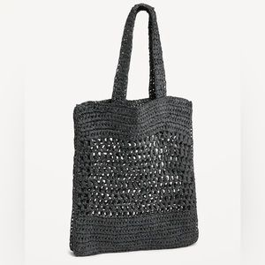 Straw-Paper Crochet Tote Bag